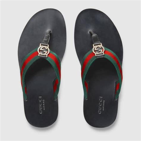 gucci strap sandals for men|gucci men's slip on sandal.